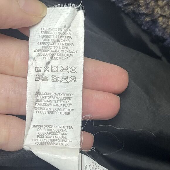 Primark sherpa jacket womens size small brown blue casual zip winter - Picture 5 of 9